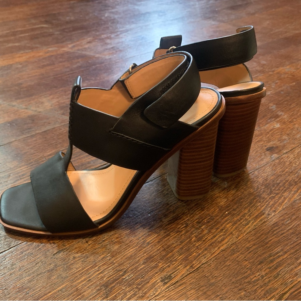Sigerson Morrison black heel sandal 8.5